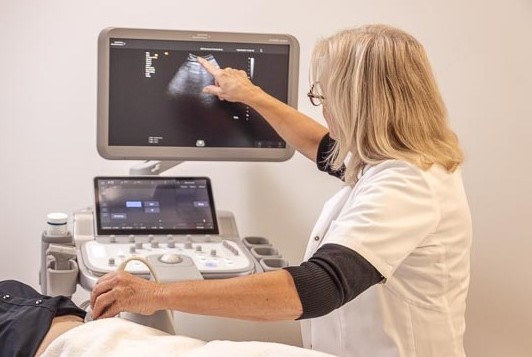 Patiënt krijgt echo